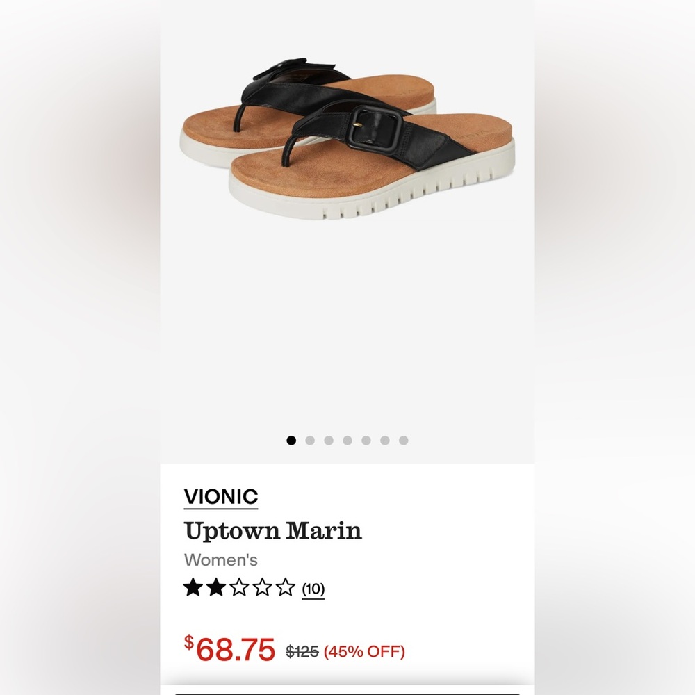 Vionic Women's Navy and Tan Sandals